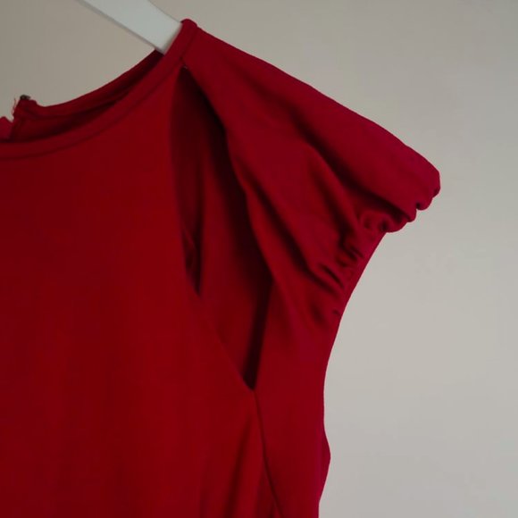 Greta Constantine Zhazha Red Cutout Dress - Picture 5 of 7